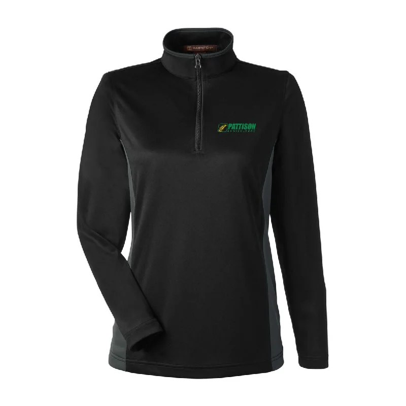 Ladies Harriton Flash Snag Proctection Plus IL Colorlock Quarter Zip