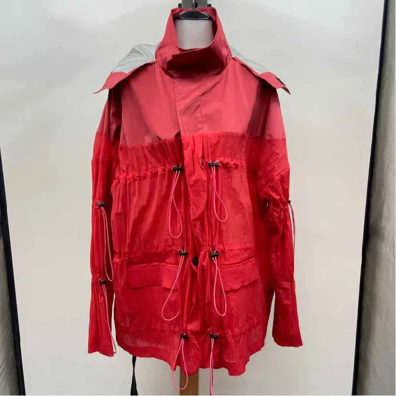 Rick Owens Women's Size S Red Solid Jacket