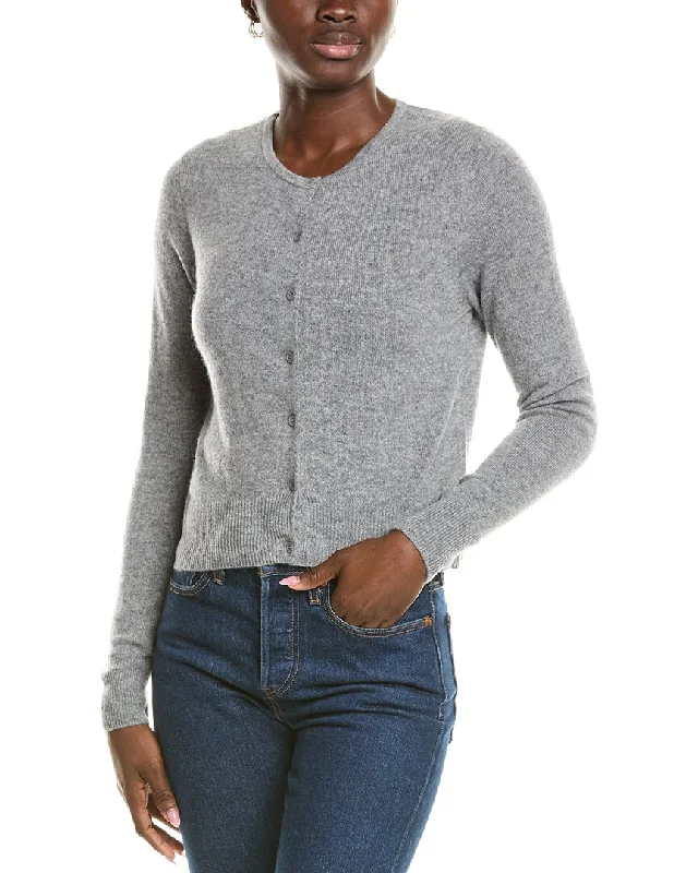 Forte Cashmere Cropped Cashmere Cardigan