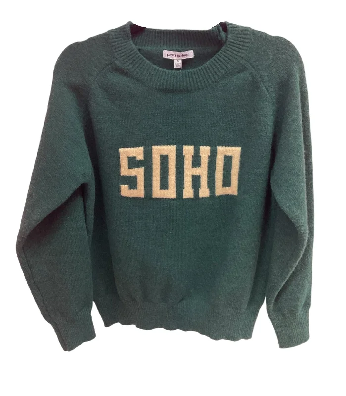 Women's Soho Raglan Sweater In Forest Green