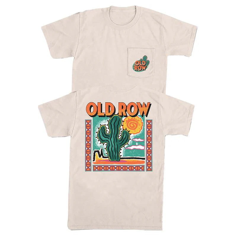 Old Row Western Cactus Pocket SS T-Shirt