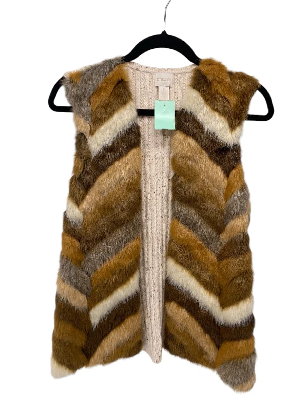 Chico's Misses Size Chico's 1 (8) Faux Fur Vest