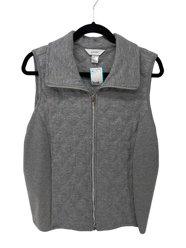 CJ Banks Women Size X Grey CD Vest