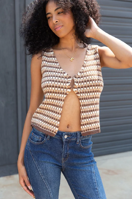 Pattern Knit Vest