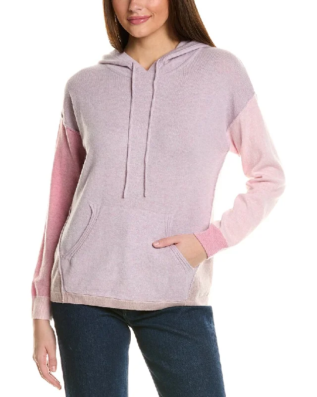 Collaboration Kayla Colorblocked Cashmere Hoodie