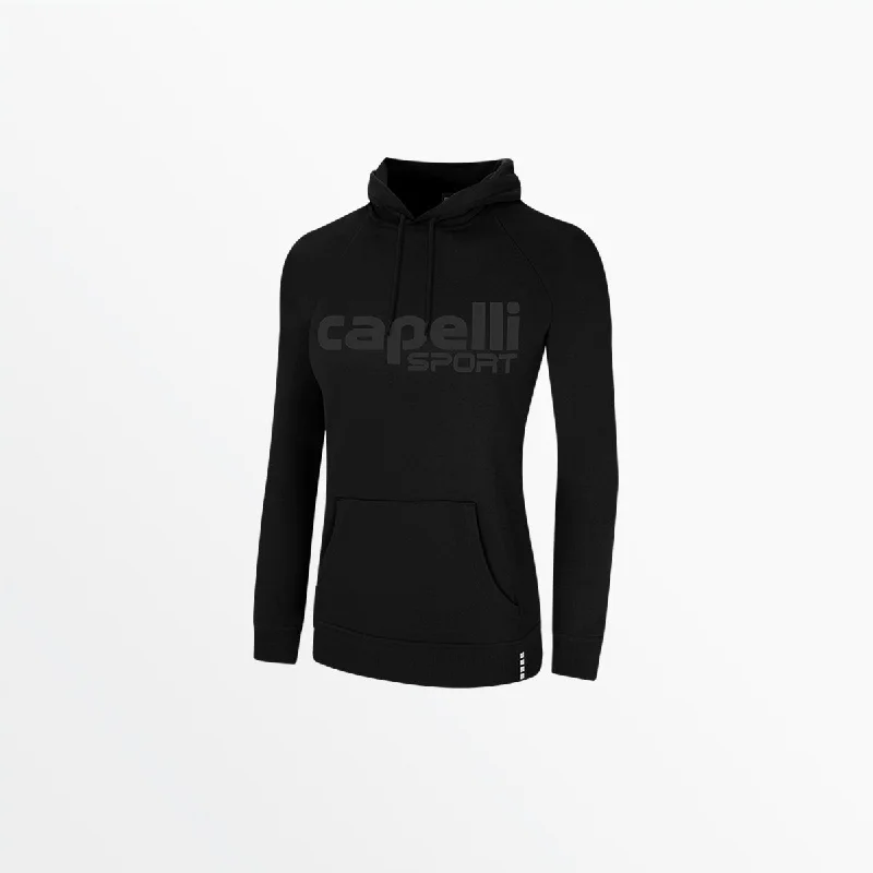 WOMEN'S LOGO FLEECE RAGLAN PULLOVER HOODIE