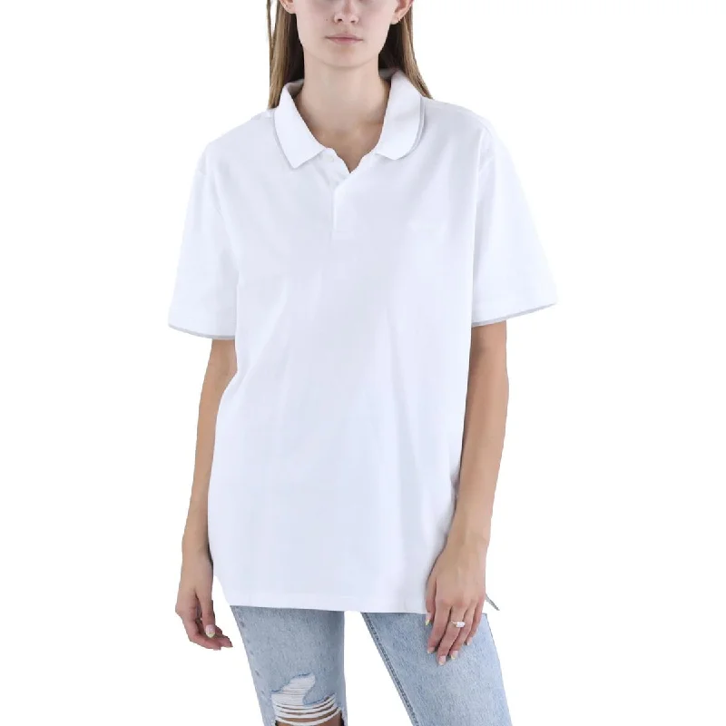 Calvin Klein Womens Collar Short Sleeve Polo Top