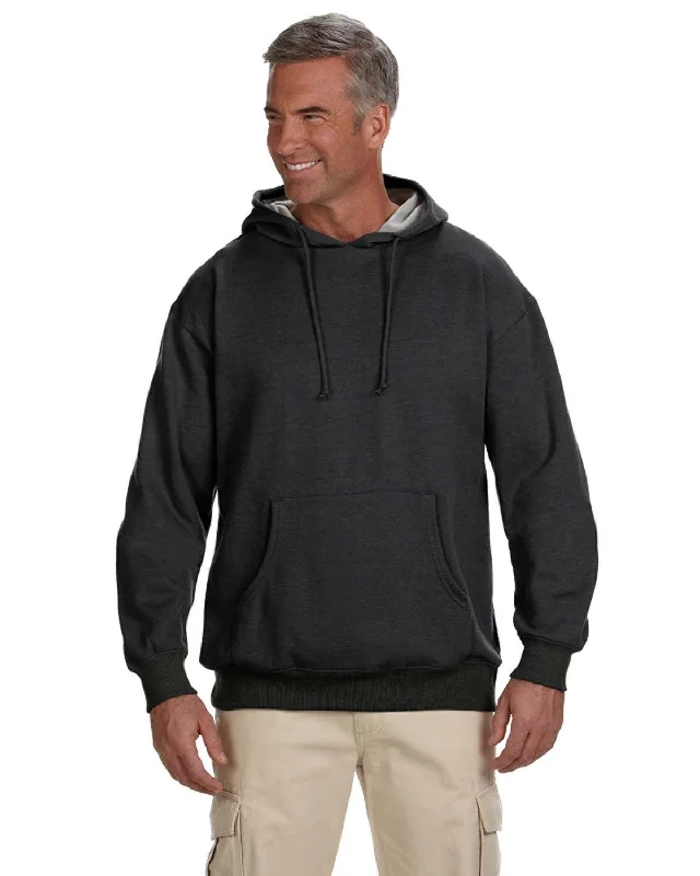 econscious EC5570 Adult Organic/Recycled Heathered Fleece Pullover Hooded Sweatshirt