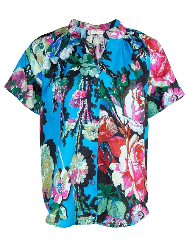 Chen Short Sleeve Floral Top