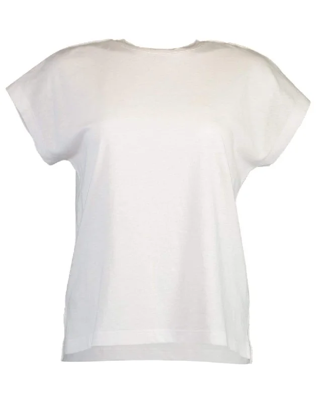 Optic White Relaxed Short Sleeve Dolman Top