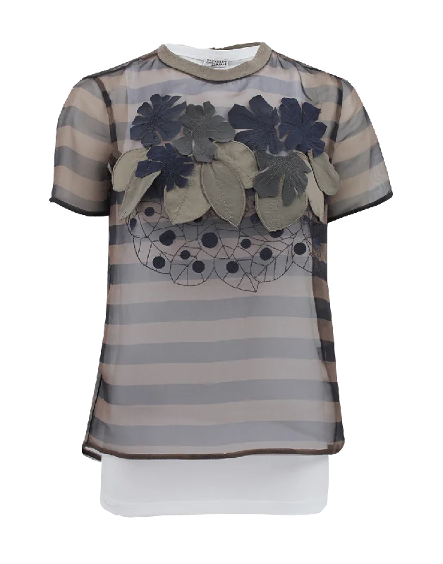 Short Sleeve Ikibana Flower Tee