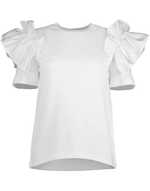 Short Sleeve Ruffle Tee Shirt