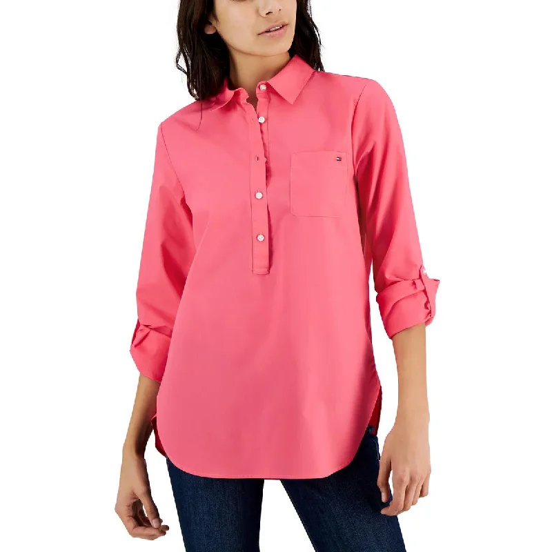 Tommy Hilfiger Womens Cotton Polo Top