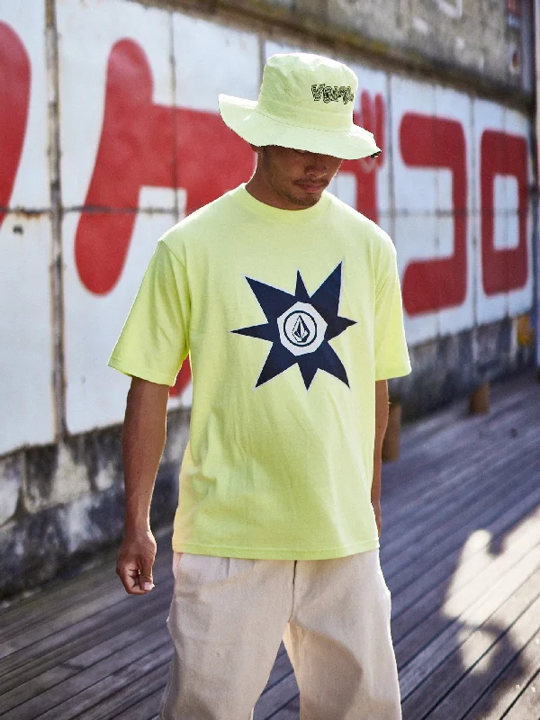 Tokyo True Stone Star Short Sleeve Tee - Hilighter Green