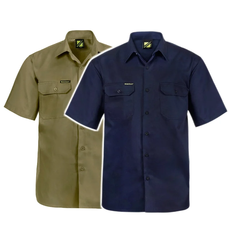 WS3021 SHORT SLEEVE COTTON DRILL SHIRT