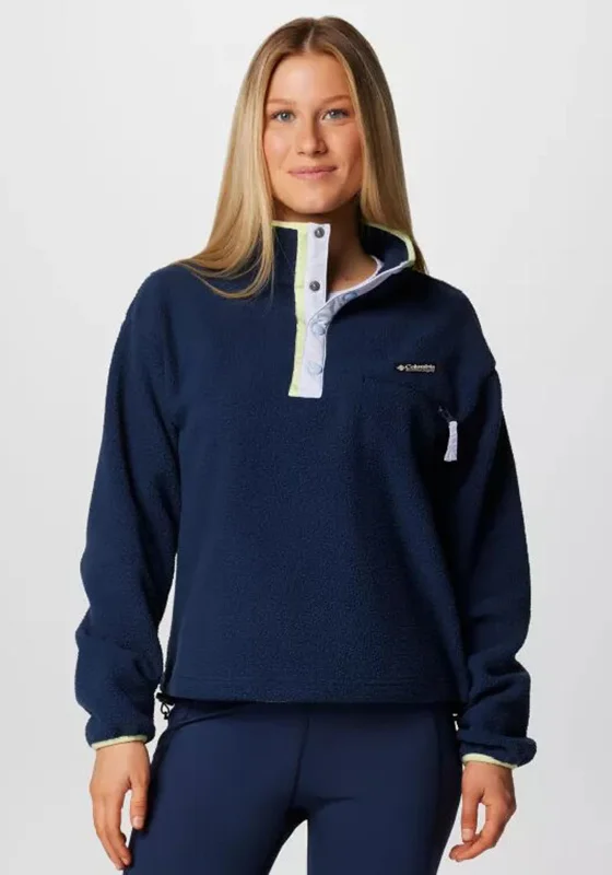 Columbia Helvetia™ II Cropped Half Snap Fleece, Navy