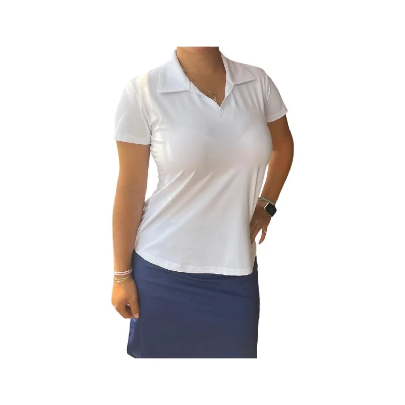 Ana Clare - Short Sleeve V-Neck Polo