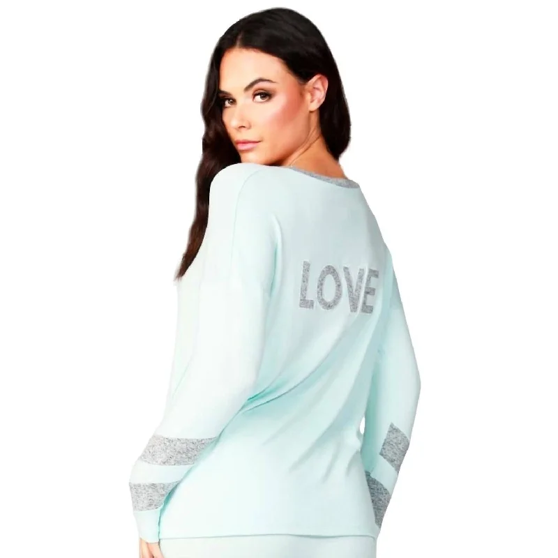 French Kyss - Long Sleeve Love V-Neck Top