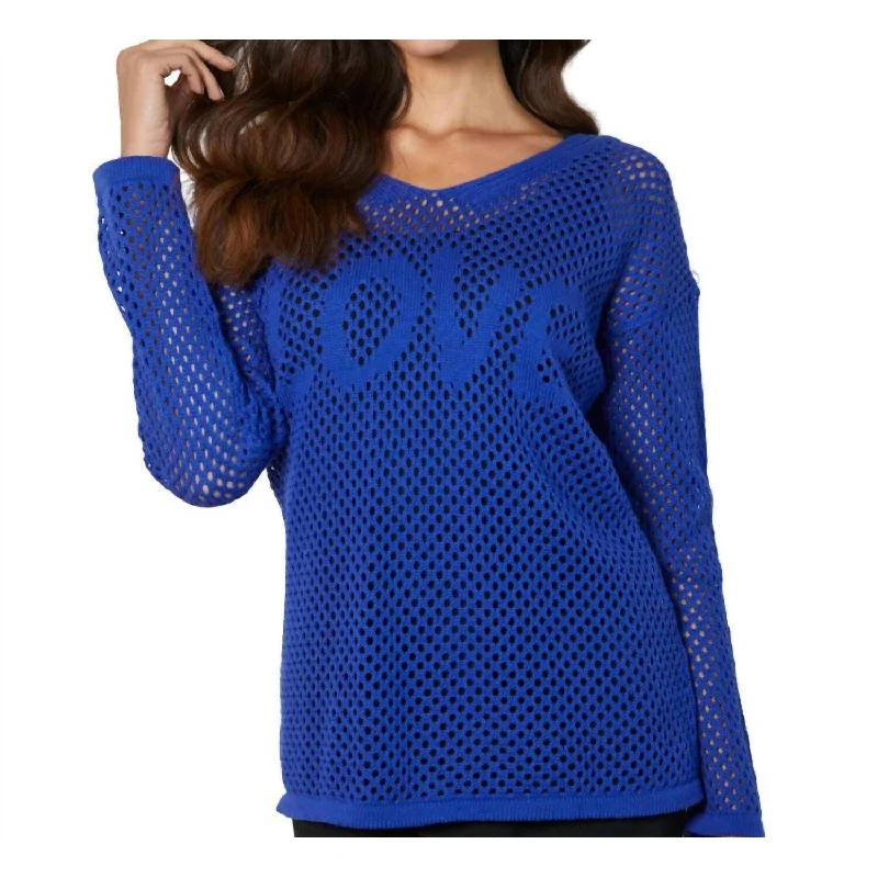 French Kyss - Love Crochet V-Neck Top