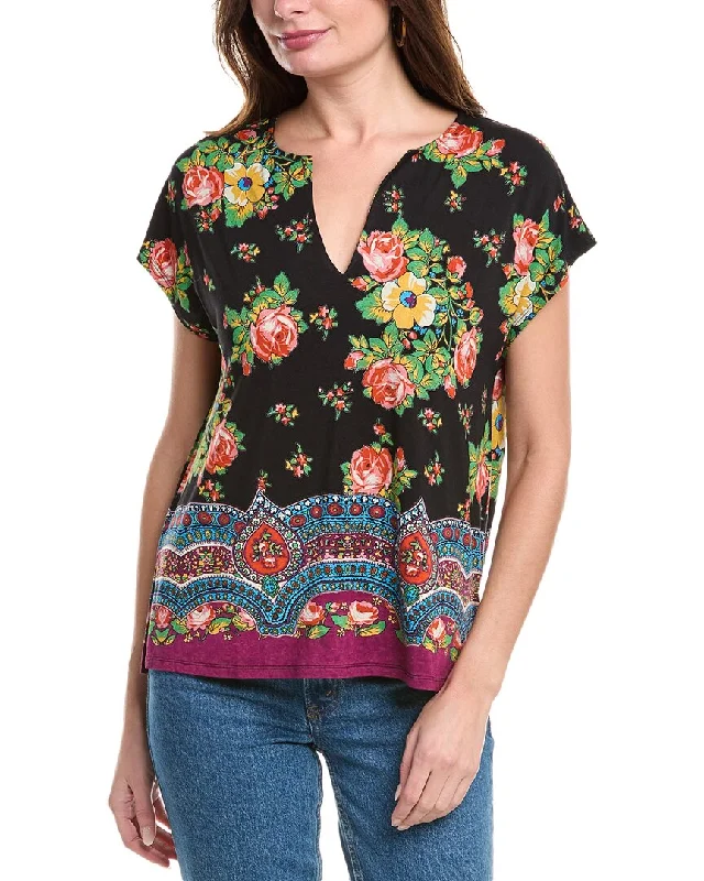 Johnny Was Spark Dolman V-Neck Top